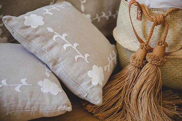 coussin en brodé Kalova