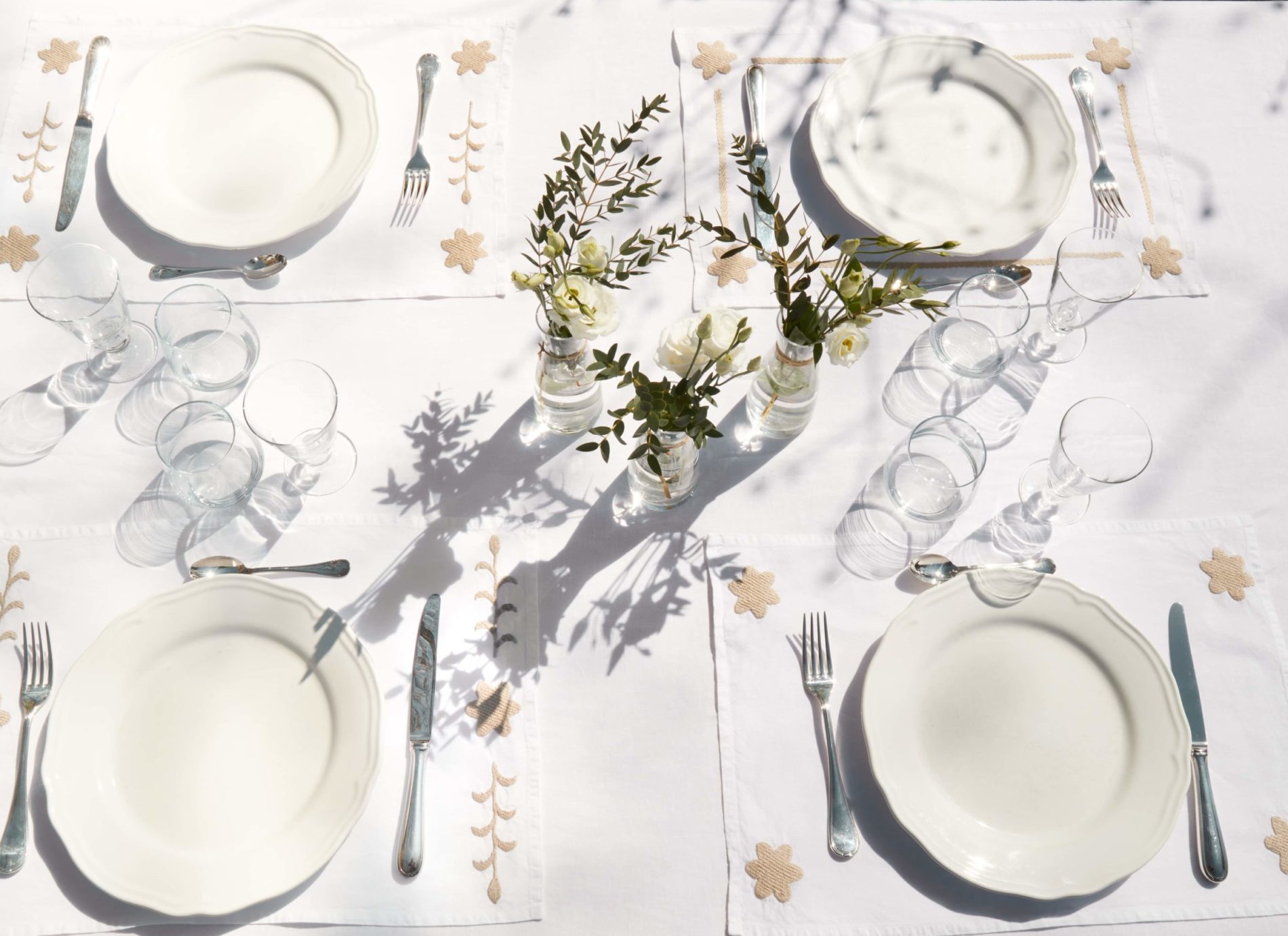 sets de table blanc