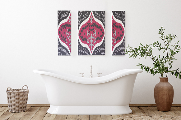 triptyque salle de bain