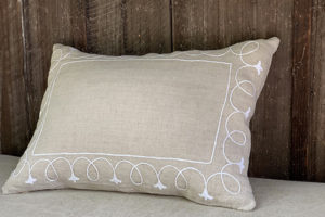 Coussin en lin boheme chic