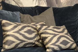 Coussins en Ikat tasmanie