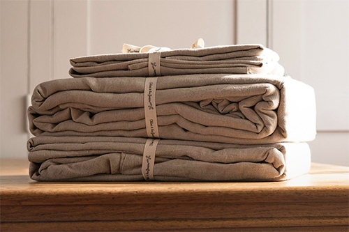 Linge de lit en lin naturel