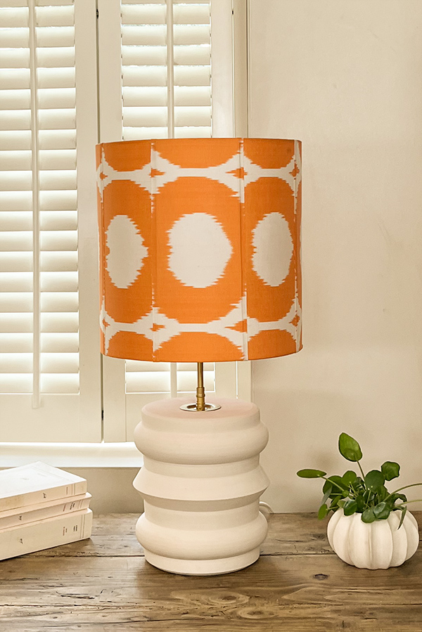 lampe orange vif