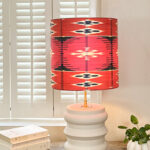 lampe rouge et rose